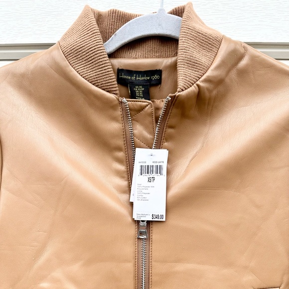 House of Harlow 1960_Iced Latte Faux Leather Jacket - Picture 2 of 3